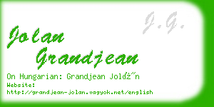 jolan grandjean business card